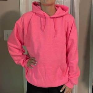 Gildan Pink Hoodie Sweatshirt